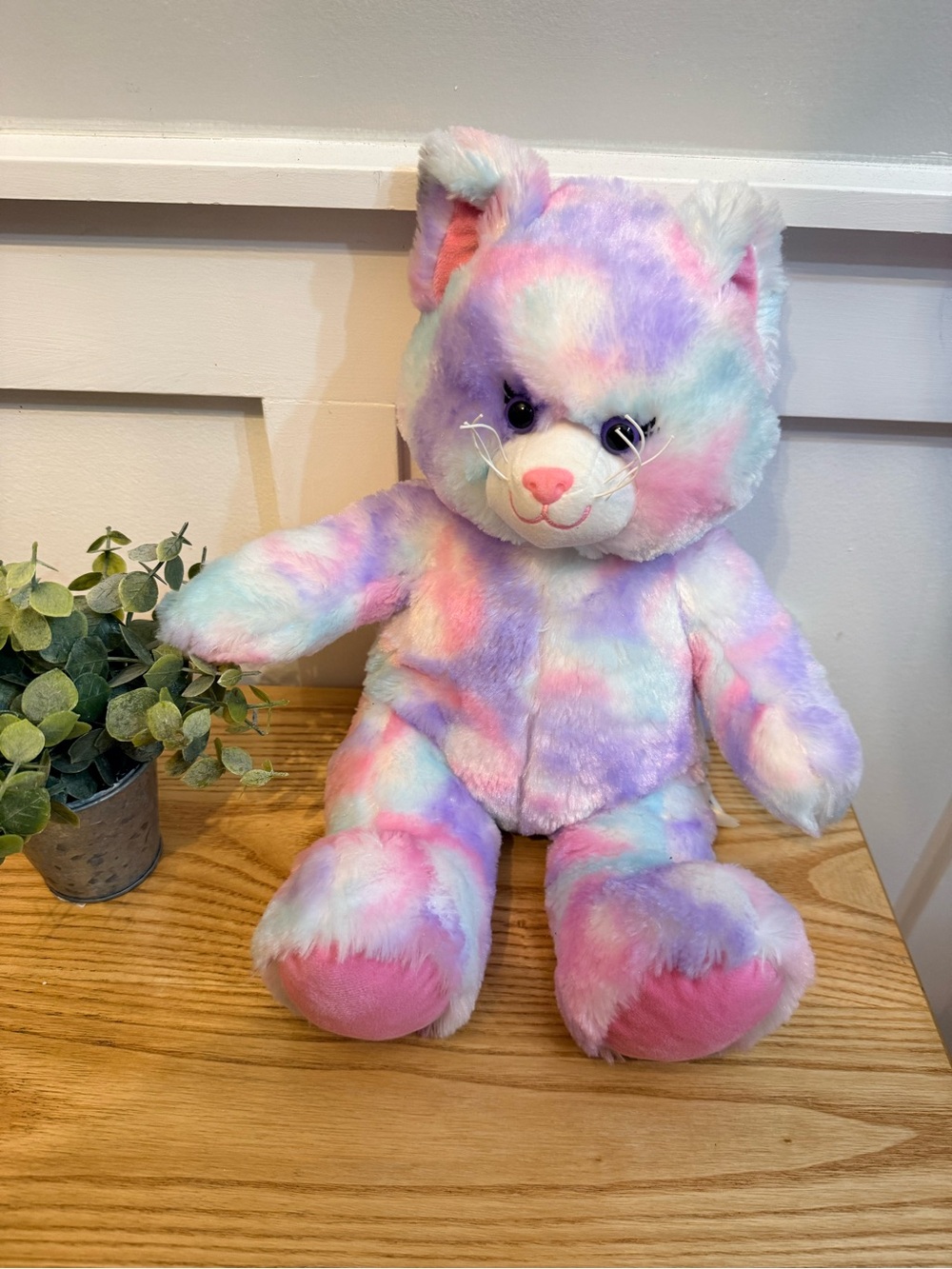 🌿10/$25 • Build-A-Bear Pastel Swirl Kitty Plush